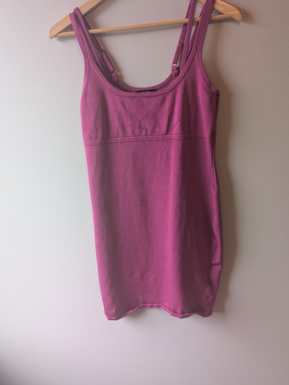 Magenta Tank Dress with Double Straps
